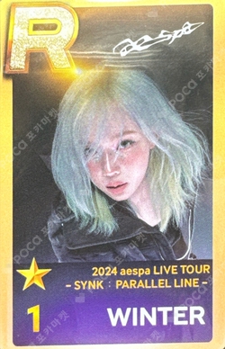 2024 aespa LIVE TOUR SYNK : PARALLEL LINE SUPERSTAR SMTOWN photocard