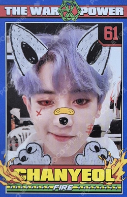 Pocamarket, EXO CHANYEOL Black Out QQ MUSIC K-pop Photocard