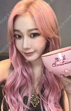 2024 PINK CHRISTMAS CUP & SAUCER SET photocard