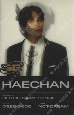 Pocamarket, NCT HAECHAN Glitch Mode Scratch Ver. K-pop Photocard