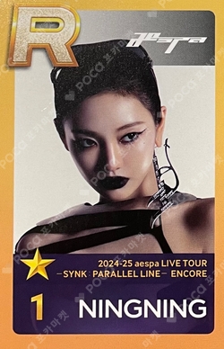 2024-25 aespa LIVE TOUR - SYNK : PARALLEL LINE - ENCORE SUPERSTAR SMTOWN photocard