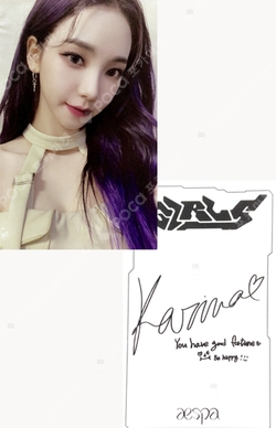 aespa GIRLS DeluxeBox カリナ アメリカ US限定 セット aespa Karina US Exclusive SGS Girls deluxe box Photocard PC