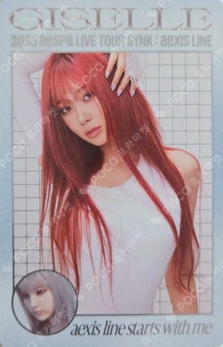 2025 aespa LIVE TOUR SYNK : aeXIS LINE RANDOM TRADING CARD SET X ver. photocard