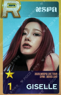 2025 aespa LIVE TOUR SYNK : aeXIS SuperStarSMTOWN photocard