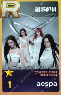 2025 aespa LIVE TOUR SYNK : aeXIS SuperStarSMTOWN photocard