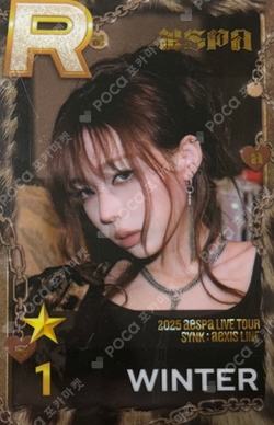 2025 aespa LIVE TOUR SYNK : aeXIS SuperStarSMTOWN photocard