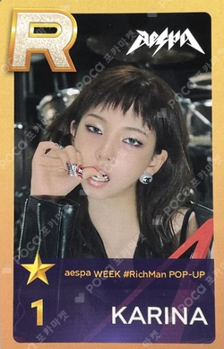 aespa WEEK #RichMan POP-UP SuperStarSMTOWN photocard