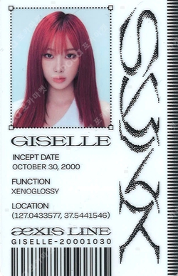 2025 aespa LIVE TOUR SYNK : aeXIS LINE POSTCARD BOOK SET photocard