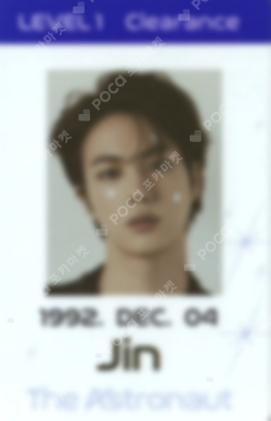 Pocamarket, BTS Jin The Astronaut ID Card Holder Set K-pop Photocard