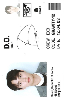Pocamarket, EXO D.O. 2026 SEASON'S GREETINGS K-pop Photocard