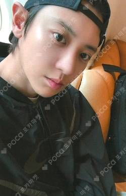 Pocamarket, EXO CHANYEOL Black Out QQ MUSIC K-pop Photocard