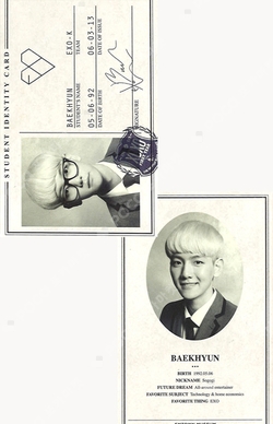 Pocamarket, EXO BAEKHYUN XOXO SMTOWN MUSEUM K-pop Photocard