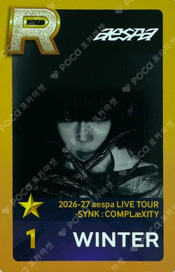 2026-27 aespa LIVE TOUR -SYNK : COMPLaeXITY SuperStarSMTOWN photocard