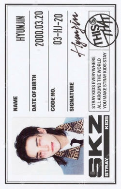 Pocamarket, Stray Kids HYUNJIN Clé : LEVANTER K-pop Photocard